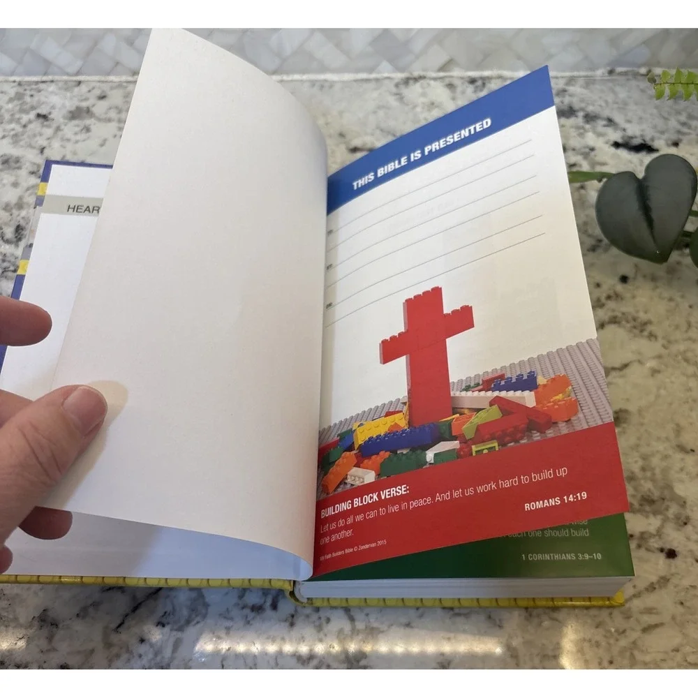 NIRV Faith Builders Bible Hardcover - Lego Bible Zondervan Kids Christianity Fun